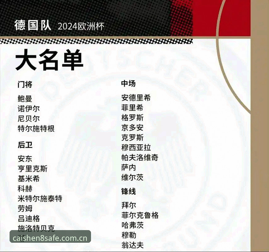 财神8平台体验手机版 德国队世界杯大名单出炉!诺伊尔时隔2年回归,18岁小将卡尔入选——财神8官网带您直击最新动态
